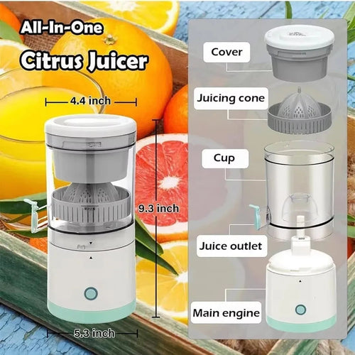 Portable Electric Juicer USB Charging Orange Lemon Fruit 