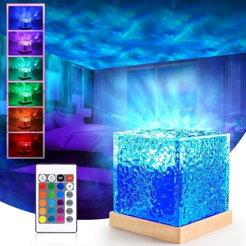 Ocean Wave LED Night Light Projector Lamp